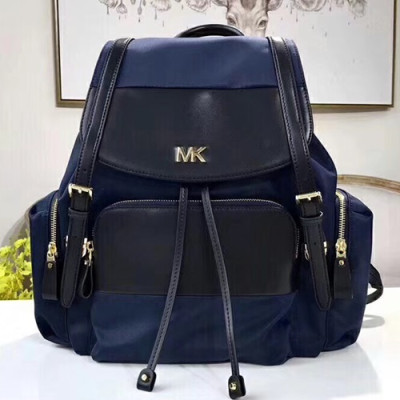 Michael Kors Leather Nylon Back Pack,32cm - 마이클 코어스 레더 나일론 남성용 백팩 MKB0192,32cm,네이비