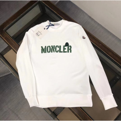 Moncler 2024 Mens Cotton Round Tee - 몽클레어 남성 코튼 맨투맨 Moc0320x.Size(S - 2XL)화이트