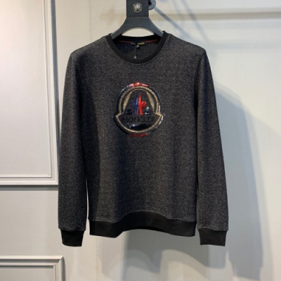 Moncler 2018 Mens Cotton Round Tee - 몽클레어 남성 코튼 맨투맨 Moc0324x.Size(M - 3XL)다크그레이