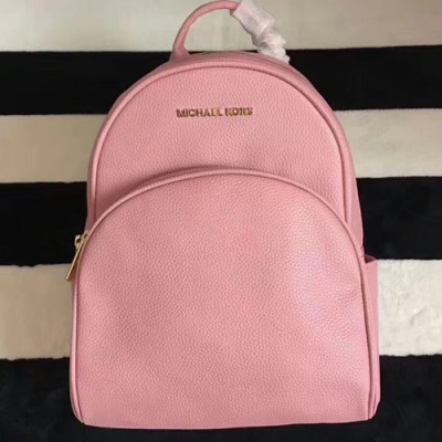 Michael Kors 2018 Leather Back Pack,26cm - 마이클 코어스 2018 레더 백팩 MKB0217,26cm,핑크