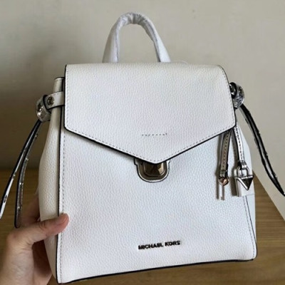 Michael Kors 2018 Leather Back Pack,26cm - 마이클 코어스 2018 레더 백팩 MKB0234,26cm,화이트