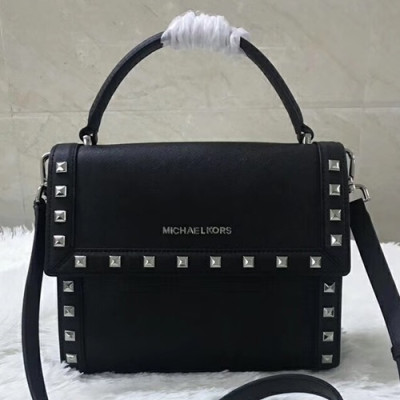 Michael Kors 2018 Leather Tote Shoulder Bag, 24CM - 마이클 코어스 2018 레더 토트 숄더백 ,MKB0241, 24CM,블랙