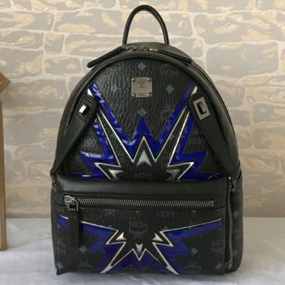 MCM Dual Stark Visetos Canvas Back Pack,26/34cm - 엠씨엠 듀얼 스타크 비세토스 캔버스 남여공용 백팩 MCMB0092, 26/34cm,블랙