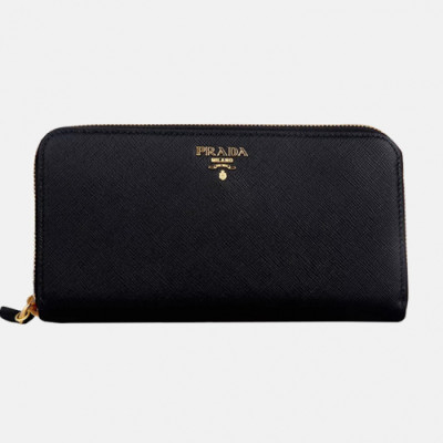 Prada 2018 Ladies Saffiano Leather Zippy Long Purse 1m1183 - 프라다 여성 신상 사피아노 레더 지피 장지갑 Pra0312x.Size20CM 블랙