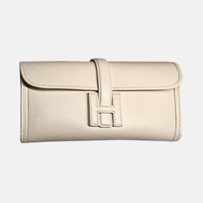 Hermes Jige Swift Leather Clutch Bag ,29cm - 에르메스 지제 스위프트 레더 여성용 클러치백 HERB0233,29cm,연베이지