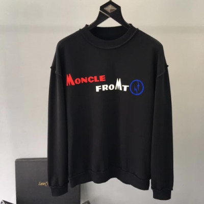 Moncler 2018 Mens Cotton Round Tee - 몽클레어 남성 코튼 맨투맨 Moc0339x.Size(S - XL)블랙