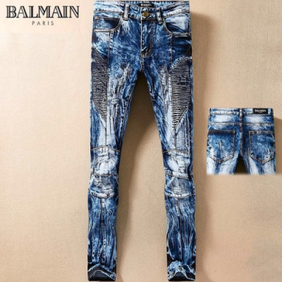 Balmain 2018 Mens Denim Pants - 발망 남성 신상 데님 팬츠 Bam0072x.Size(29 - 38)블루