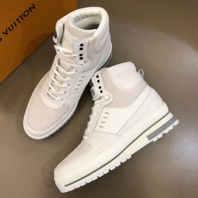 [커스텀급] Louis Vuitton 2018 Mens High-top Sneakers White - 루이비통 신상 남성 하이탑 스니커즈 Lou0603x.Size(240 - 270)화이트