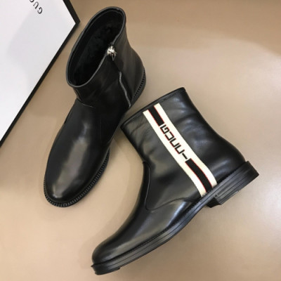 Gucci 2018 Mens Leather Ankle Boots  - 구찌 남성 레더 앵클부츠 Guc0436x.Size(240 - 270)블랙