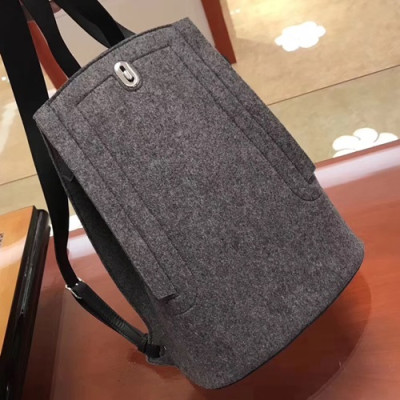 Hermes 2018 Wool Felt Back Pack  - 에르메스 2018 양모 펠트 남여공용 백팩,HERB0444,다크그레이