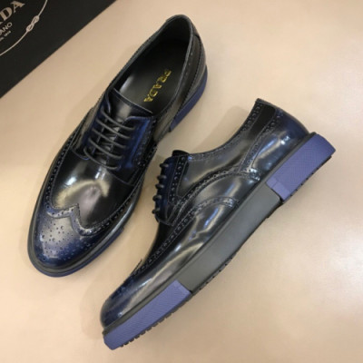 Prada 2018 Mens Leather Oxford  - 프라다 남성 레더 옥스퍼드 Pra0353x.Size(240 - 275)블랙