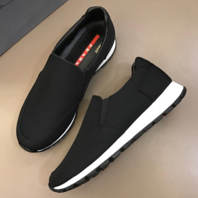 Prada 2018 Mens Canvas Loafer  - 프라다 남성 캔버스 로퍼 Pra0354x.Size(240 - 275)블랙