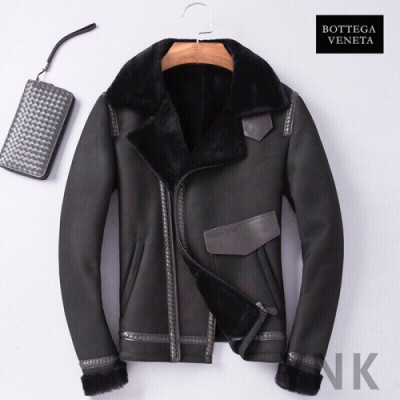 [미러급] Bottega Veneta 2018 Mens Leather Jacket - 보테가베네타 남성 레더 자켓 Bot0019.Size(M - 3XL)블랙