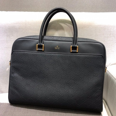 Gucci Leather Mens Business ,37CM - 구찌 레더 남성용 서류가방,GUB0185 ,37cm,블랙