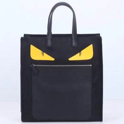 Fendi Leather&Nylon Tote Shopper Bag ,38CM - 펜디 레더&나일론 남성용 토트 쇼퍼백  FENB0058,38CM,블랙