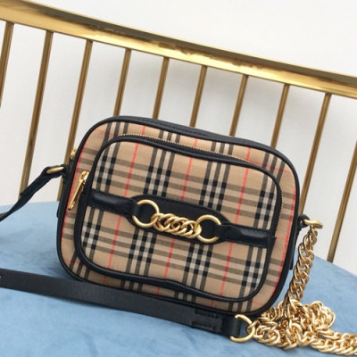 Burberry 2019 Leather Camera Shoulder Bag ,19.5CM - 버버리 2019 레더 남여공용 카메라 숄더백,BURB0055 ,19.5cm,블랙