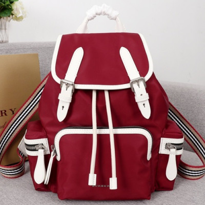 Burberry Nylon Back Pack , 33cm - 버버리 나일론 남여공용 백팩 ,BURB0061,33cm,레드