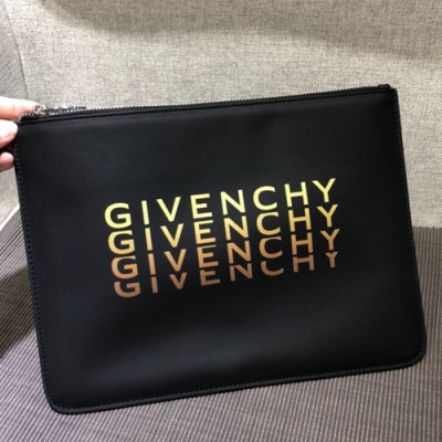 Givenchy 2018 Leather Clutch Bag,30cm - 지방시 2018 레더 남여공용 클러치백 GVB0011,30cm,블랙