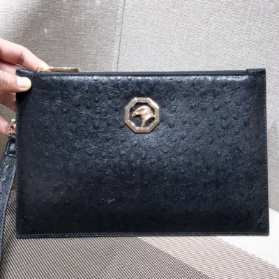 Stefano Ricci Leather Clutch Bag ,28CM - 스테파노 리치 레더 남여공용 클러치백 STEFB0001 ,28cm,블랙