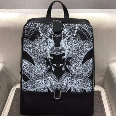 Versace 2018 Leather Back Pack,40CM - 베르사체 2018 레더 남성용 백팩 ,VERB0031,40CM,블랙