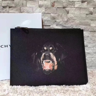 Givenchy 2018 Leather Clutch Bag,30cm - 지방시 2018 레더 남여공용 클러치백 GVB0015,30cm,블랙