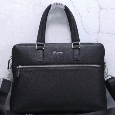 Ferragamo 2018 Leather Mens Business  ,39CM - 페레가모 2018 레더 남성용 서류가방,FGMB0003 ,39cm,블랙