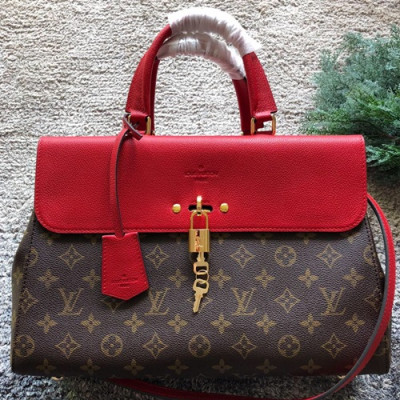 Louis Vuitton Venus Tote Shoulder Bag,37cm - 루이비통 비너스 토트 숄더백 M41737,LOUB0387 ,37cm,브라운+레드