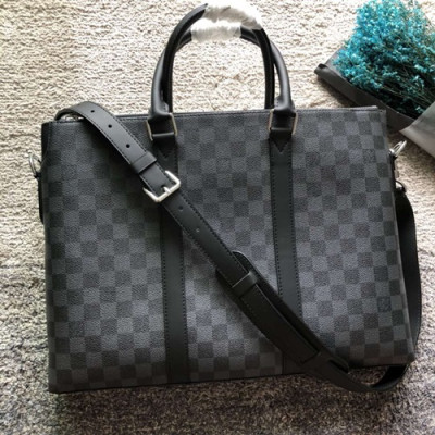 Louis Vuitton Anton Briefcase Mens Business,39cm - 루이비통 안톤 브리프 케이스 남성용 서류가방 N40024,LOUB0421  ,39cm,블랙