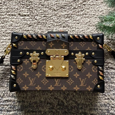 Louis Vuitton Monogram Petite Malle Shoulder Bag,19cm - 루이비통 모노그램 쁘띠뜨 말 숄더백 M51600,LOUB0452 ,19cm,브라운