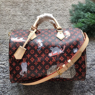 Louis Vuitton Speedy Tote Shoulder Cross Bag,30cm - 루이비통 스피디 토트 숄더 크로스백 M44401,LOUB0465 ,30cm,블랙