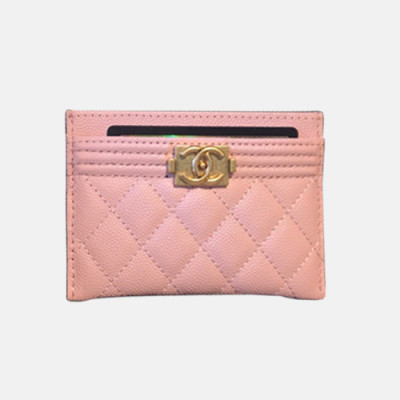 Chanel 2018 Ladies Cavier Card Purse - 샤넬 여성 신상 캐비어 카드지갑 Cnl0083x.11CM 연핑크