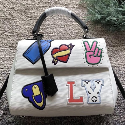 Louis Vuitton Epi Cluny BB Tote Shoulder Bag,28cm - 루이비통 에삐 클루니 BB 토트 숄더백 M52484,LOUB0479,28cm,화이트