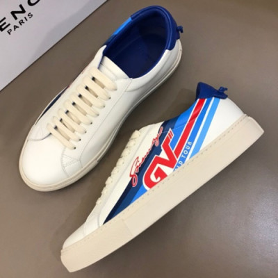 [매장판] Givenchy 2018 Mens Leather Sneakers Blue Tab - 지방시 남성 레더 매듭 스니커즈 블루탭 Giv0087x.Size(240 - 275)