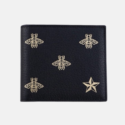 Gucci 2019 Bee Star Leather Bifold Purse - 구찌 벌 스타 가죽 지갑 495055 Guc0525.12CM