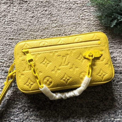 Louis Vuitton Clutch Pouch Hand Bag,22cm - 루이비통 클러치 파우치 핸드백, M44458,LOUB0551 ,22cm,옐로우