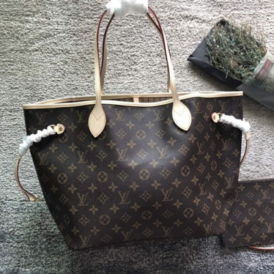 Louis Vuitton Never Full Monogram Tote Shoulder Shopper Bag,32/40cm - 루이비통 네버풀 모노그램 토트 숄더 쇼퍼백 M40995,LOUB0558 ,32/40cm,브라운+다크베이지