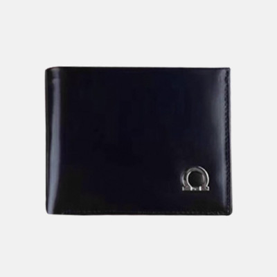 Ferragamo 2018 Mens Leather Bifold Purse/Card Holder - 페라가모 남성 신상 레더 반지갑/카드홀더 Fer0083x.블랙