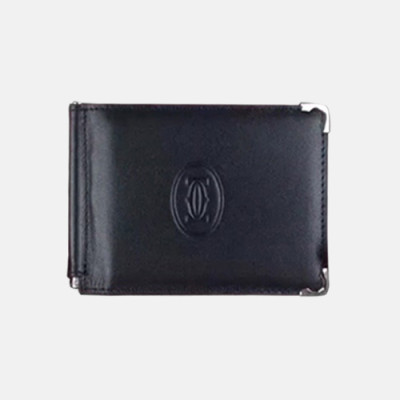 Cartier 2018 Mens Leather Card Holder - 까르띠에 남성 신상 레더 카드홀더 Car001x.블랙