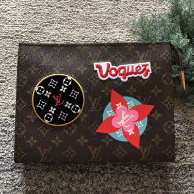 Louis Vuitton Monogram Clutch Bag,26cm - 루이비통 모노그램 남여공용 클러치백 M43997,LOUB0619 ,26cm,브라운