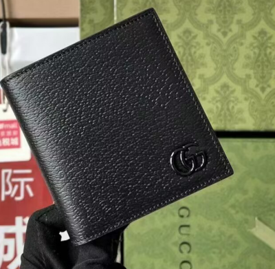 Gucci 2019 Mens Guccy Print Logo Bifold Wallet 510491 - 구찌 프린트 로고 반지갑 Guc0532x.11CM.블랙