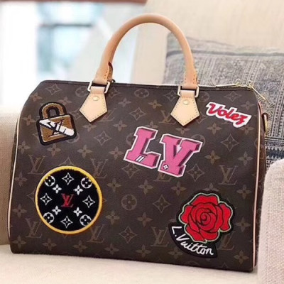 Louis Vuitton Speedy Tote Shoulder Bag,30cm - 루이비통 스피디 토트 숄더백 M43989,LOUB0630 ,30cm,브라운