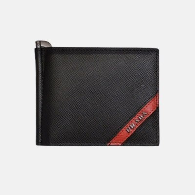 Prada 2018 Mens Saffiano Leather Money Clip - 프라다 남성 신상 사피아노 레더 머니 클립 Pra0405x.11CM.레드탭