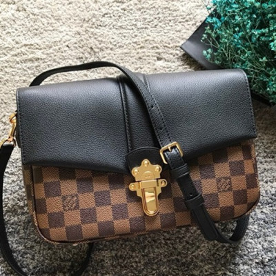 Louis Vuitton Clapton Shoulder Bag,24cm - 루이비통 클랩튼 숄더백 N44243,LOUB0639,24cm,브라운+블랙