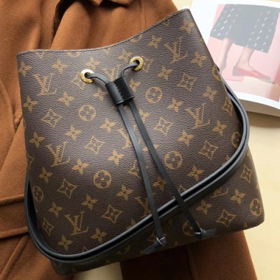 Louis Vuitton NeoNoe  Bucket Bag,26cm - 루이비통 네오노에 버킷백  M44022,LOUB0691 ,26cm,브라운+블랙