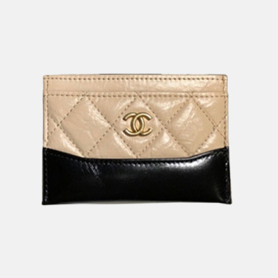 Chanel 2018 Ladies  Gabriel Card Purse - 샤넬 여성 신상 가브리엘 카드지갑 Cnl0106x.11CM.베이지금장