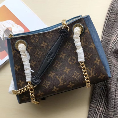 Louis Vuitton Saint Placide Monogram Chain Shoulder Bag,28cm - 루이비통 세인트 플라시드 모노그램 체인 숄더백 M53068,LOUB0694 ,28cm,브라운+블루