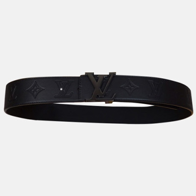 Louis vuitton 2019 Mens Business Leather Belt M0032 - 루이비통 남성 비지니스 레더 벨트 Lou0674x.Size(4.0CM)블랙검장