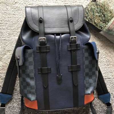 Louis Vuitton 2018 Epi Christopher Back Pack,47cm - 루이비통 2018 남성용 에삐 크리스토퍼 백팩,M41379,LOUB0801 ,47cm,네이비