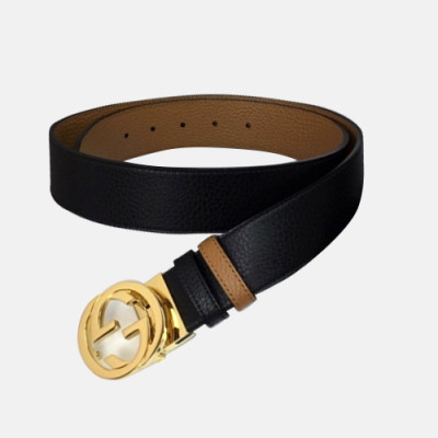 Gucci 2019 Reversible Leather Belt With Double G Buckle  -구찌 남성 리버시블 더블 G벨트 Guc0577x.(3.7CM)블랙금장