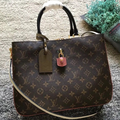 Louis Vuitton Millefeuille Tote Shoulder Bag,33cm - 루이비통 밀푀유 토트 숄더백 M44254,LOUB0806,33cm,브라운